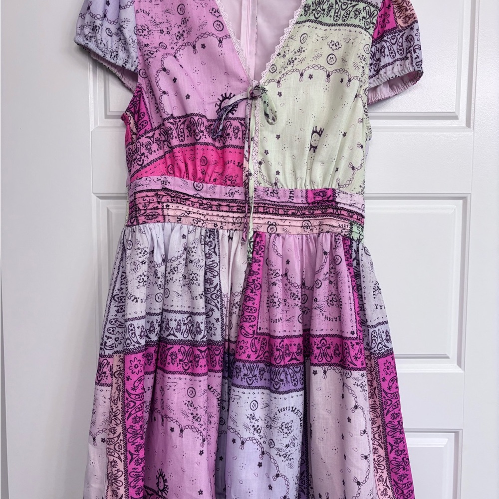 Vici Colorful Patchwork Mini Dress - image 4